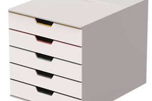 DURABLE VARICOLOR&#174; WHITE kutija s 5 ladica