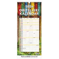 Zidni dugi obiteljski kalendar