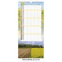 Zidni dugi obiteljski kalendar