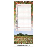 Zidni dugi obiteljski kalendar