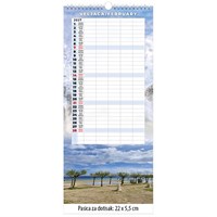 Zidni dugi obiteljski kalendar