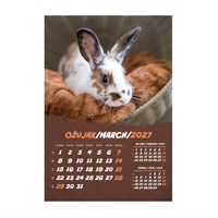 Zidni kalendar KUĆNI LJUBIMCI