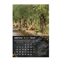 Zidni kalendar MASLINE