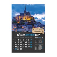 Zidni kalendar PUTUJEM EUROPOM