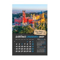 Zidni kalendar PUTUJEM EUROPOM