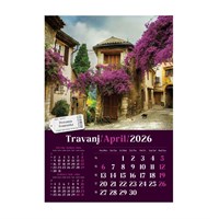 Zidni kalendar PUTUJEM EUROPOM