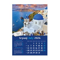 Zidni kalendar PUTUJEM EUROPOM