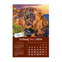 Zidni kalendar PUTUJEM EUROPOM