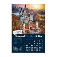 Zidni kalendar PUTUJEM EUROPOM