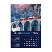 Zidni kalendar PUTUJEM EUROPOM