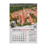 Zidni kalendar PUTUJEM HRVATSKOM