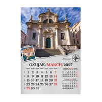 Zidni kalendar PUTUJEM HRVATSKOM