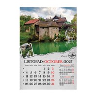 Zidni kalendar PUTUJEM HRVATSKOM
