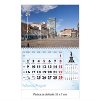 Zidni kalendar ZAGREB