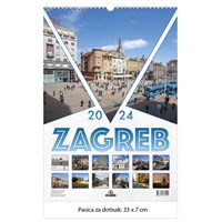 Zidni kalendar ZAGREB