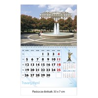 Zidni kalendar ZAGREB