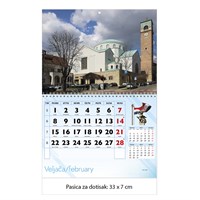 Zidni kalendar ZAGREB