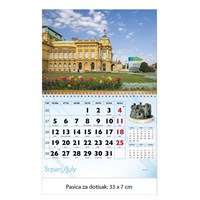 Zidni kalendar ZAGREB
