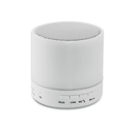 Zvučnik bluetooth Round White